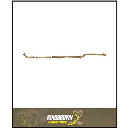 KING BROWN 3" DPF BACK EXHAUST SYSTEM FITS TOYOTA HILUX GUN126R 2.8L 4CYL 2015-ON (KBD12120-XXXX)
