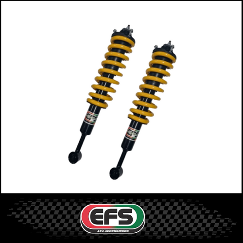 EFS ELITE COMPLETE FRONT STRUTS (2" RAISED) FITS TOYOTA HILUX KUN26R N70 2005-2015 (50-100KG)