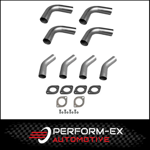 2.5" 63MM MILD STEEL MANDREL BEND KIT (4 x 90 4 x 45)