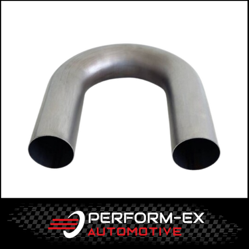 3.5" 89MM X 180 DEGREE MANDREL BEND MILD STEEL EXHAUST PIPE (MB350180)