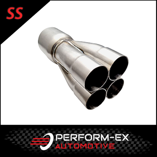 PERFORM-EX 1.78" ID IN TO 4" OD OUTLET 304 STAINLESS MERGE COLLECTOR (4 INTO 1)
