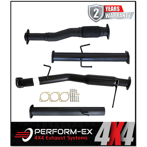 PERFORM-EX 3" DPF BACK WITH HOTDOG EXHAUST SYSTEM FITS MITSUBISHI TRITON MQ MR 2.4L 4N15 4CYL 3/2015-12/2023 (MI252-HO)
