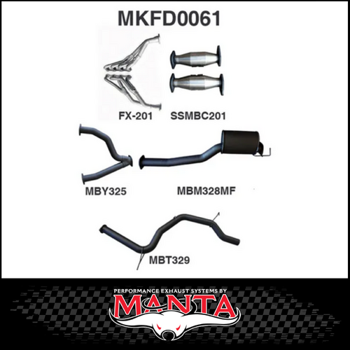 MANTA ENGINE BACK EXHAUST SYSTEM FITS FORD FALCON AU 5.0L V8 IRS SEDAN (MKFD0061)