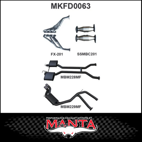 MANTA ENGINE BACK EXHAUST SYSTEM FITS FORD FALCON AU 5.0L V8 IRS SEDAN (MKFD0063)