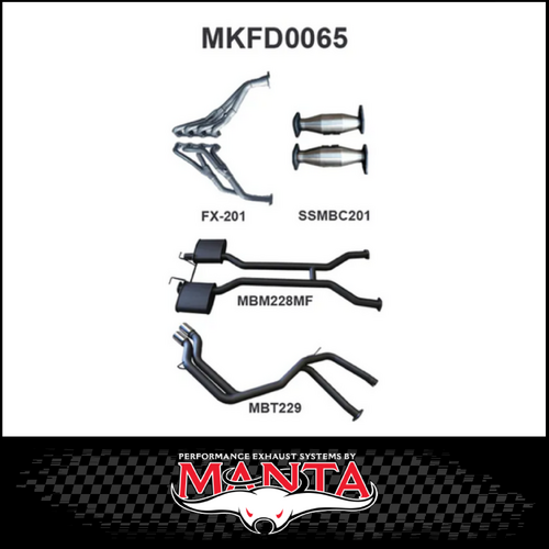 MANTA ENGINE BACK EXHAUST SYSTEM FITS FORD FALCON AU 5.0L V8 IRS SEDAN (MKFD0065)