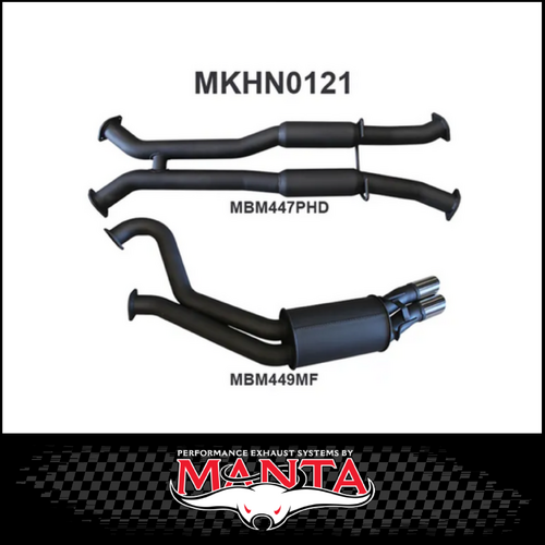 MANTA 3" CATBACK EXHAUST SYSTEM FITS HOLDEN COMMODORE VT VX VY VZ 5.7L 6.0L V8 SEDAN (MKHN0121)