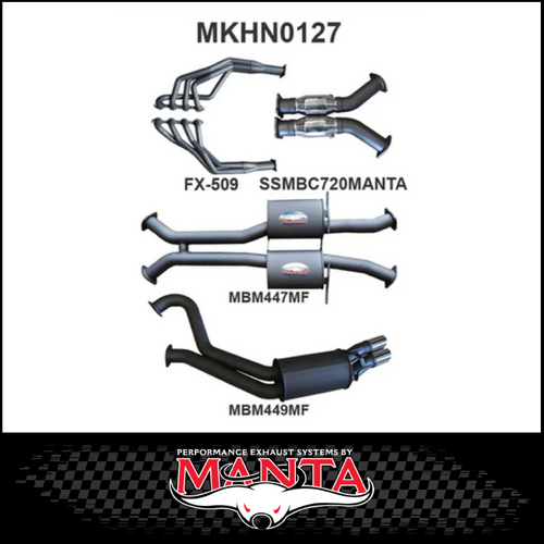 MANTA ENGINE BACK EXHAUST SYSTEM FITS HOLDEN COMMODORE VT VX VY VZ 5.7L 6.0L V8 SEDAN (MKHN0127)
