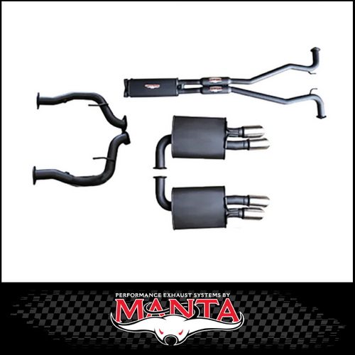 MANTA 2.5" CAT BACK EXHAUST SYSTEM FITS HOLDEN COMMODORE VE VF 6.0L 6.2L V8 SEDAN/WAGON (MKHN0166)