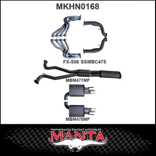 MANTA ENGINE BACK EXHAUST SYSTEM FITS HOLDEN COMMODORE VE VF 6.0L 6.2L V8 SEDAN/WAGON (MKHN0168)