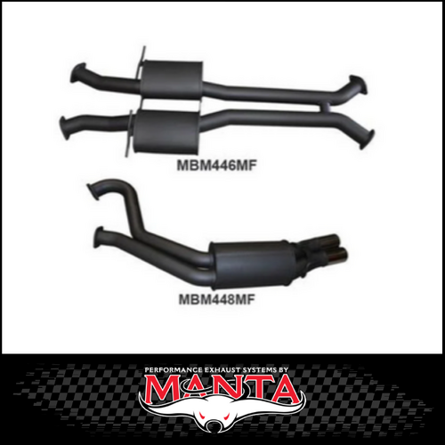 MANTA 3" DUAL CATBACK EXHAUST SYSTEM FITS HOLDEN COMMODORE VU VY VZ 5.7L 6.0L V8 UTE (MKHN0238)