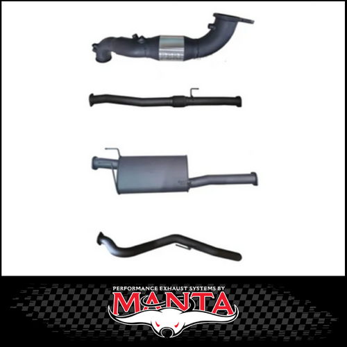 MANTA 3" TURBO BACK EXHAUST SYSTEM FITS ISUZU D-MAX RG 3.0L TD 4CYL 2020-ON - CAT/MUFFLER (MKIZ0020)