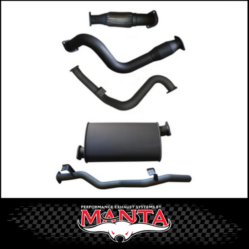 MANTA 3" TURBO BACK EXHAUST SYSTEM FITS TOYOTA LANDCRUISER VDJ79R 4.5L V8 SINGLE CAB 2007-2016 - CAT/MUFFLER (MKTY0004)
