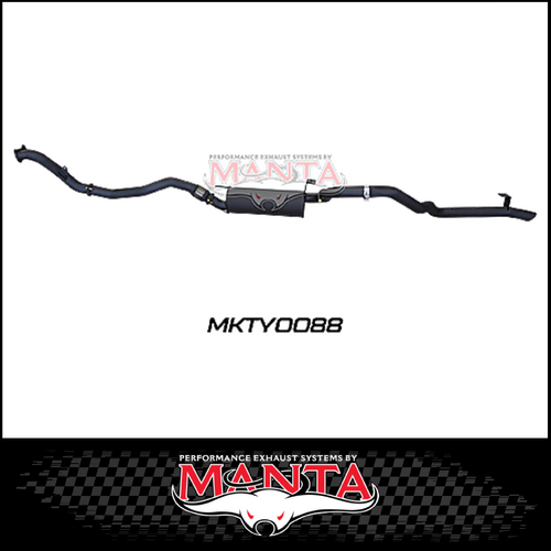 MANTA 3" TURBO BACK EXHAUST SYSTEM FITS TOYOTA LANDCRUISER HZJ105R 4.2L 1HZ WITH CT26 TURBO 1998-2007 (MKTY0088)