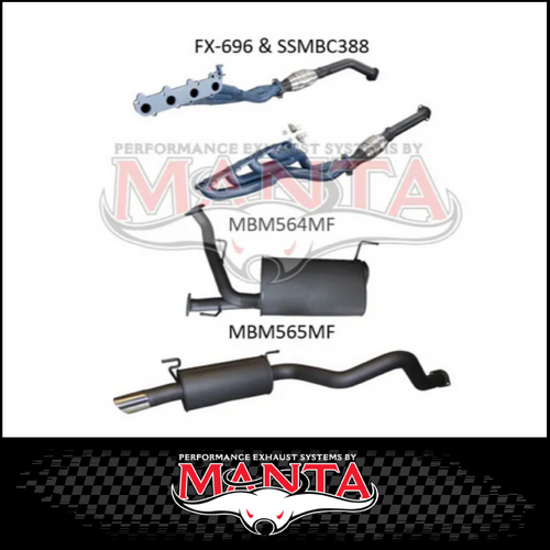 MANTA EXTRACTORS, CATS & 3" CAT BACK EXHAUST SYSTEM FITS TOYOTA LANDCRUISER UZJ200R 2007-2012 (MKTY0179)