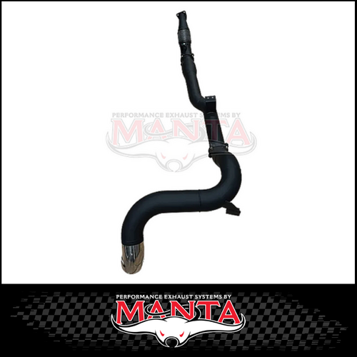 MANTA 4" TURBO BACK SIDE-EXIT EXHAUST SYSTEM (DPF DELETE) FITS TOYOTA LANDCRUISER VDJ79R 4.5L V8 DUAL CAB 2016-2025 - CAT (MKTY0383)