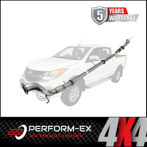 PERFORM-EX 3" STAINLESS STEEL TURBO BACK EXHAUST SYSTEM FITS MAZDA BT-50 3.2L 5CYL 2011-2016 - NO CAT/PIPE ONLY (MZ248-POSS)