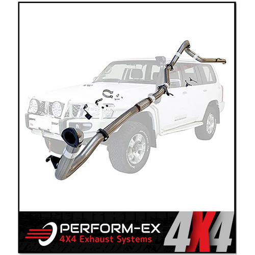PERFORM-EX 3" STAINLESS STEEL TURBO BACK EXHAUST SYSTEM FITS NISSAN PATROL Y61 GU 3.0L TD WAGON 2000-2016 - NO CAT/PIPE ONLY (NI206-POSS)
