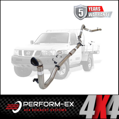 PERFORM-EX 3" STAINLESS STEEL TURBO BACK EXHAUST SYSTEM FITS NISSAN PATROL Y61 GU 3.0L TD UTE 2000-2016 - NO CAT/PIPE ONLY (NI207-POSS)