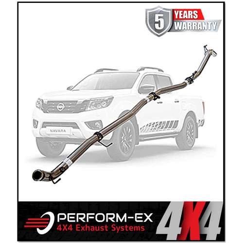 PERFORM-EX 3" STAINLESS STEEL TURBO BACK EXHAUST FITS NISSAN NAVARA D23 NP300 2.3L TD 4CYL 2015-ON - NO CAT/PIPE ONLY (NI221-POSS)