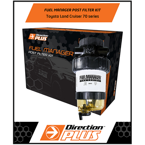 DIRECTION PLUS FUEL MANAGER POST FILTER KIT FITS TOYOTA LANDCRUISER VDJ76R VDJ78R VDJ79R 4.5L V8 2012-ON (PF625DPK)