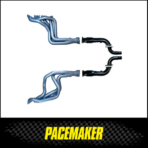 PACEMAKER CERAMIC COATED HEADERS & CATS TO SUIT FACTORY EXHAUST FITS FORD MUSTANG FO S650 7TH GEN 5.0L V8 COYOTE 7/2023-ON (PP4182-59)