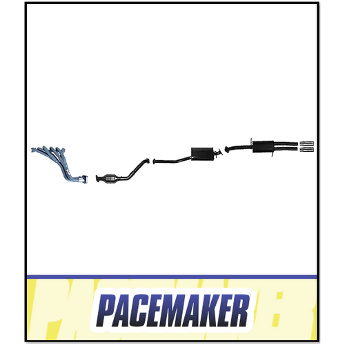 PACEMAKER EXTRACTORS, CAT & CATBACK EXHAUST SYSTEM FITS FORD FALCON BA BF FG 4.0L XL XLS UTE 10/2002-10/2016 (PP4490-07)