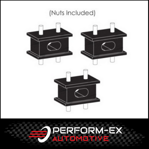 EXHAUST RUBBER MOUNT KIT FITS TOYOTA LANDCRUISER HZJ78R 4.2L 6CYL 8/99-12/06