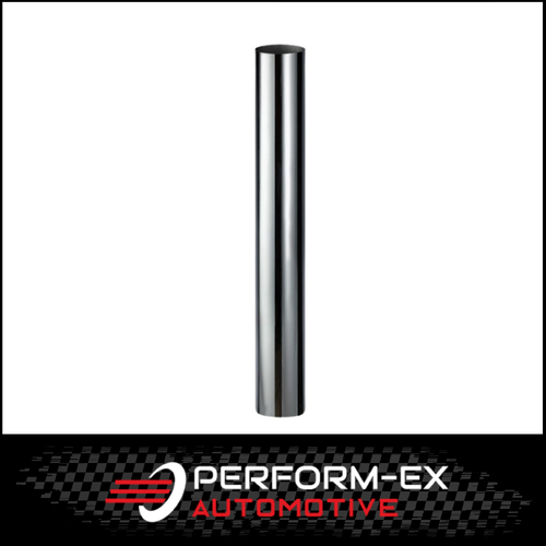 CHROME EXHAUST STACK STRAIGHT CUT 4" OD X 24" (610MM) LONG WITH PLAIN INLET (SPS4024)