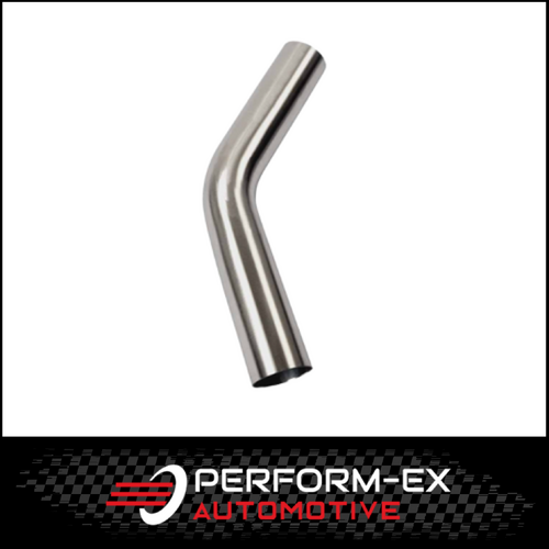 1.78" 48MM X 45 DEGREE MANDREL BEND 304 STAINLESS STEEL EXHAUST PIPE (SSB17845-304)