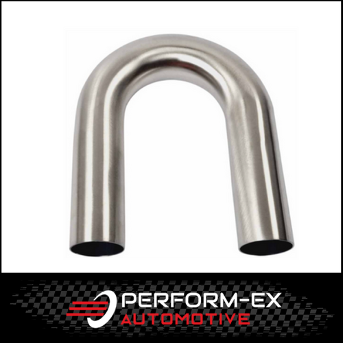 2" 51MM X 180 DEGREE MANDREL BEND STAINLESS STEEL EXHAUST PIPE (SSB200180-304)
