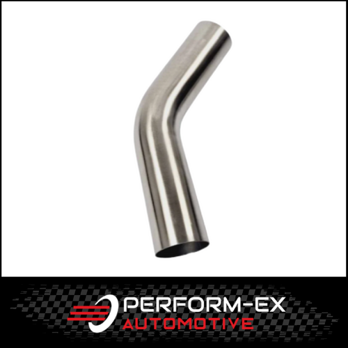 2.25" 57MM X 45 DEGREE MANDREL BEND 304 STAINLESS STEEL EXHAUST PIPE (SSB22545-304)