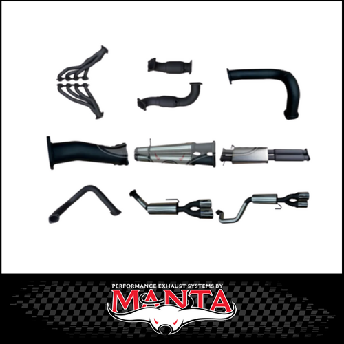 MANTA ENGINE BACK EXHAUST SYSTEM WITH QUAD TIPS FITS CHEVROLET SILVERADO 1500 ZR1 6.2L V8 (SSMKCH0010)