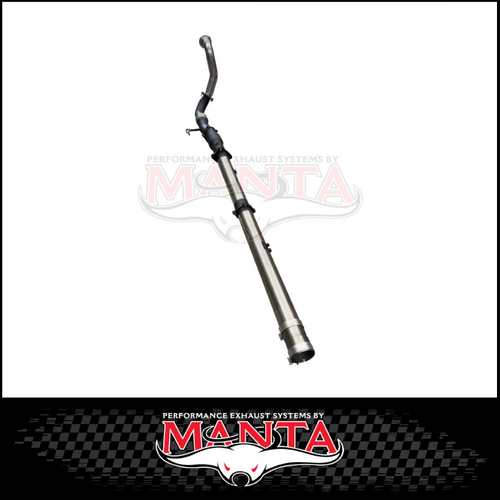 MANTA TURBO BACK 4" EXHAUST SYSTEM SUITS OEM TAILPIPE (DPF DELETE) FITS CHEVROLET SILVERADO 2500 HD LTZ 6.6L TD V8 - CAT/PIPE ONLY (SSMKCH0030)