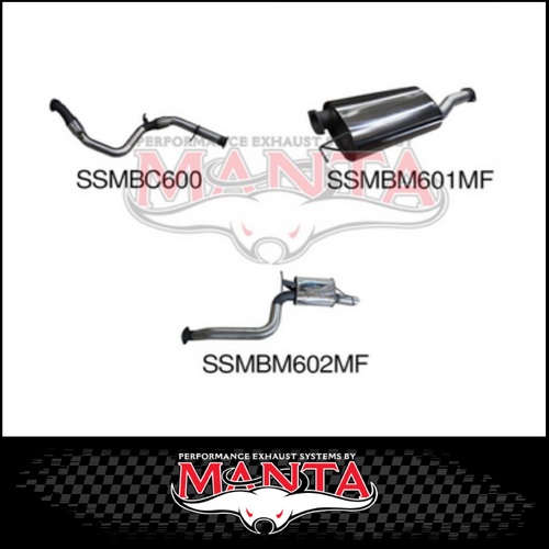 MANTA 3" STAINLESS STEEL TURBO BACK EXHAUST SYSTEM FITS FORD TERRITORY SZ 2.7L TD (SSMKFD0019)