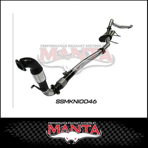 MANTA 3" STAINLESS STEEL TURBO BACK EXHAUST WITH CAT/MUFFLER FITS NISSAN PATROL Y61 GU 3.0L TD WAGON 2007-2016 (SSMKNI0046)