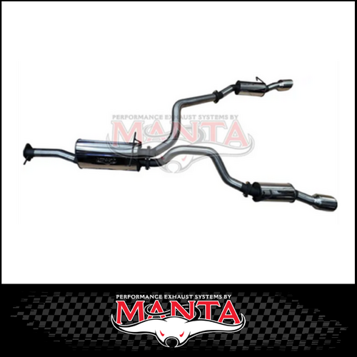 MANTA 3" STAINLESS STEEL CAT BACK EXHAUST WITH REAR RESONATORS FITS RAM 1500 DT 5.7L V8 2020-ON (SSMKRA0015)
