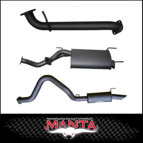 MANTA 3" STAINLESS STEEL CAT BACK EXHAUST SYSTEM WITH CENTRE & REAR MUFFLER FITS TOYOTA LANDCRUISER UZJ100R 1998-2007 (SSMKTY0078)