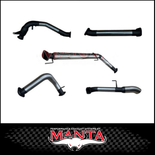 MANTA 3" STAINLESS STEEL TURBO BACK WITH CAT/NO MUFFLER FITS TOYOTA LANDCRUISER FJA300R 300 SERIES 3.3L V6 2021-ON (SSMKTY0301)