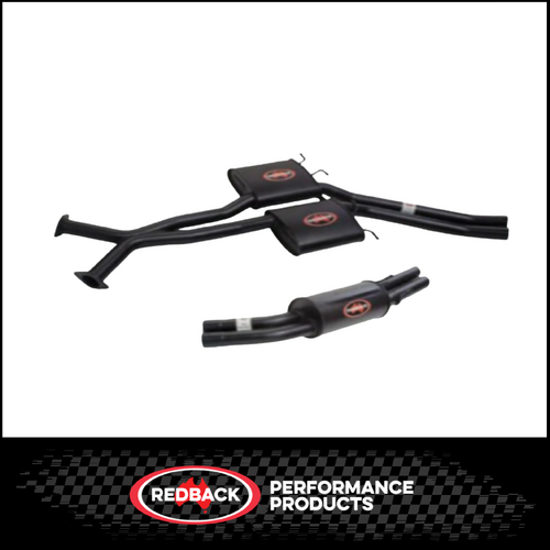 REDBACK TWIN 2.5" CATBACK MUFFLER/STRAIGHT TAILPIPE EXHAUST SYSTEM FITS HOLDEN COMMODORE VT VX VY VZ SEDAN V8