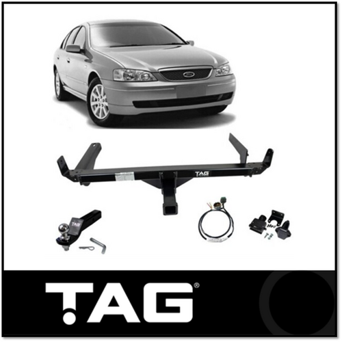 TAG HEAVY DUTY TOWBAR & WIRING KIT (2300KG) FITS FORD FALCON FG SEDAN 1/2008-10/2014 (NO REVERSE SENSORS)