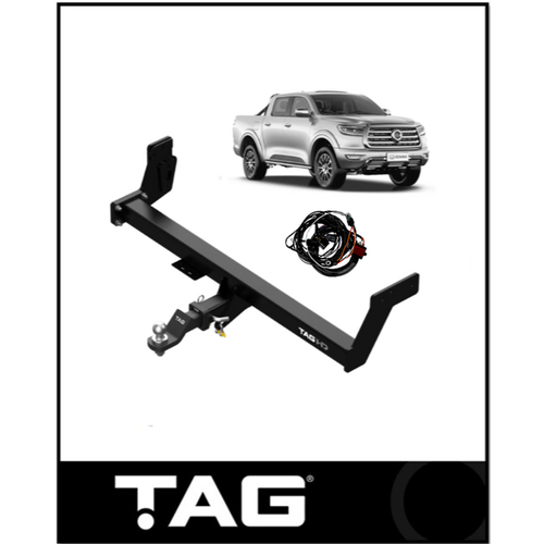 TAG HEAVY DUTY TOWBAR KIT (3000KG) FITS GREAT WALL CANNON NPW 9/2020-ON (T4G839-K201)