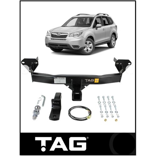 TAG HEAVY DUTY TOWBAR & WIRING KIT (1500KG) FITS SUBARU FORESTER SJ 1/2012-12/2018 (T4S601-K201)