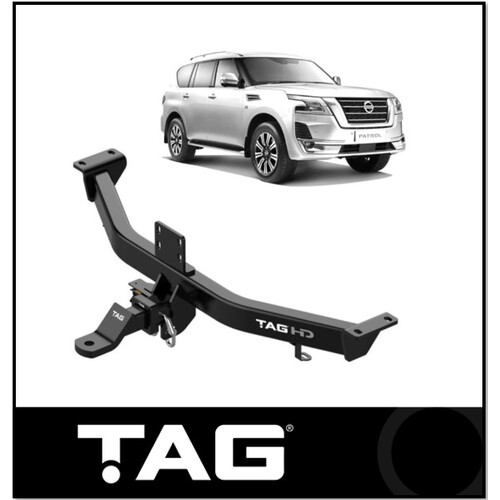TAG HEAVY DUTY TOWBAR (3500KG) FITS NISSAN PATROL Y62 5.6 V8 2012-ON (T7D762)