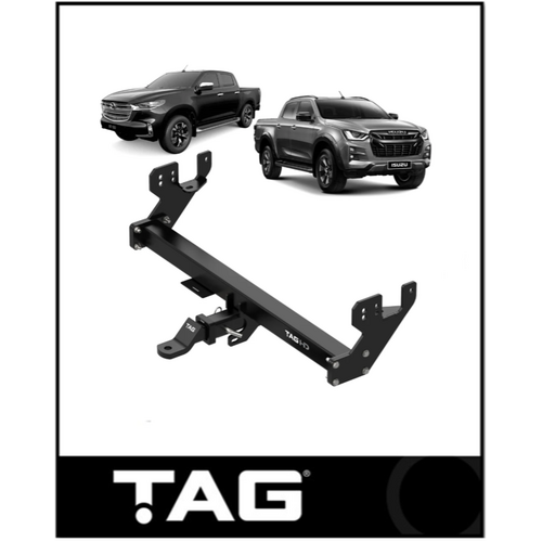 TAG TOWBAR & DIRECT WIRING KIT (3500KG) FITS ISUZU D-MAX RG 1/2020-ON (T7H765-K201)