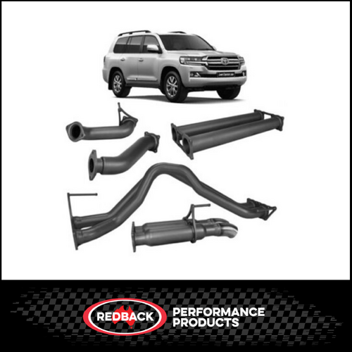 REDBACK 3" TEIN 409 STAINLESS STEEL DPF BACK EXHAUST SYSTEM FITS TOYOTA LANDCRUISER VDJ200R 4.5L V8 2015-2021 - HOTDOG