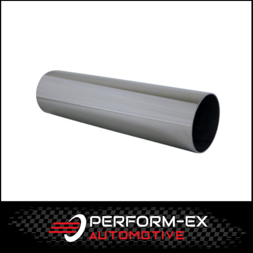 STRAIGHT CUT STAINLESS STEEL EXHAUST TIP - 2" INLET - 2 1/8" OUTLET (8" LONG)