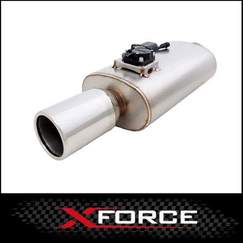 XFORCE VAREX 2.5" OVAL MUFFLER WITH 4" SINGLE TIP (VMK8-250)