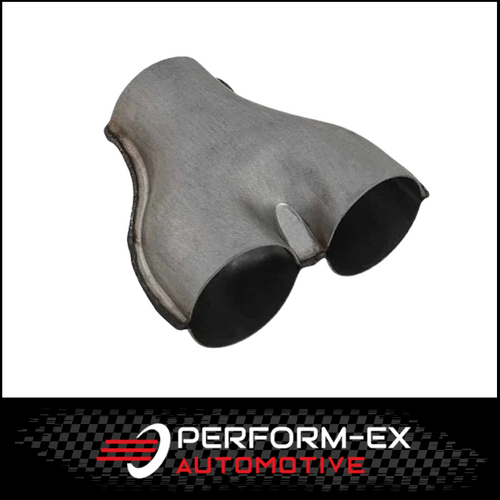 Y-PIPE PRESSED COLLECTOR - SINGLE 2.5" (63MM) INTO DUAL 2.5" (63MM)